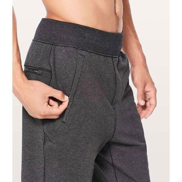 LULULEMON ATHLETICA Cross Cut Pant In Heathered Black Size XL - Picture 3 of 5